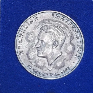 1965 Rhodesia Independence 11 November 1965 silver medal Ian Smith - Picture 1 of 17