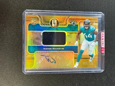 Travon Walker 2022 Gold Standard Auto Autograph Patch RC Jaguars 85/199 E34 - Image 1 of 2