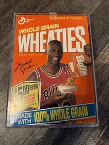 1992 WHEATIES CEREAL BOX MICHAEL JORDAN Full Box Sealed. Display Case 12oz - Picture 1 of 8