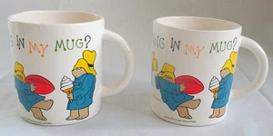 Pair of Toscany Paddington Bear Mug With Paddington Inside Eden 1987 - Picture 1 of 11