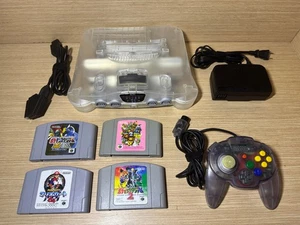 INFO LESEN - Japanische Nintendo N64 Konsole - Case clear white ULTRA 64 sign - Picture 1 of 18