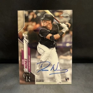 2020 Topps Chrome Dom Nunez RC AUTO Rookie #RA-DN Colorado Rockies MLB Baseball - Picture 1 of 2