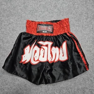 Kombat Gear Muay Thai Boxing shorts Black XL - Picture 1 of 10