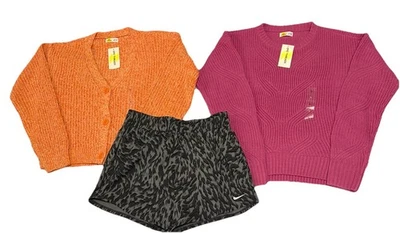 Girls Large Clothing Bundle NWT Epic Threads Sweaters & Nike Shorts 3pc - Image 1 of 4