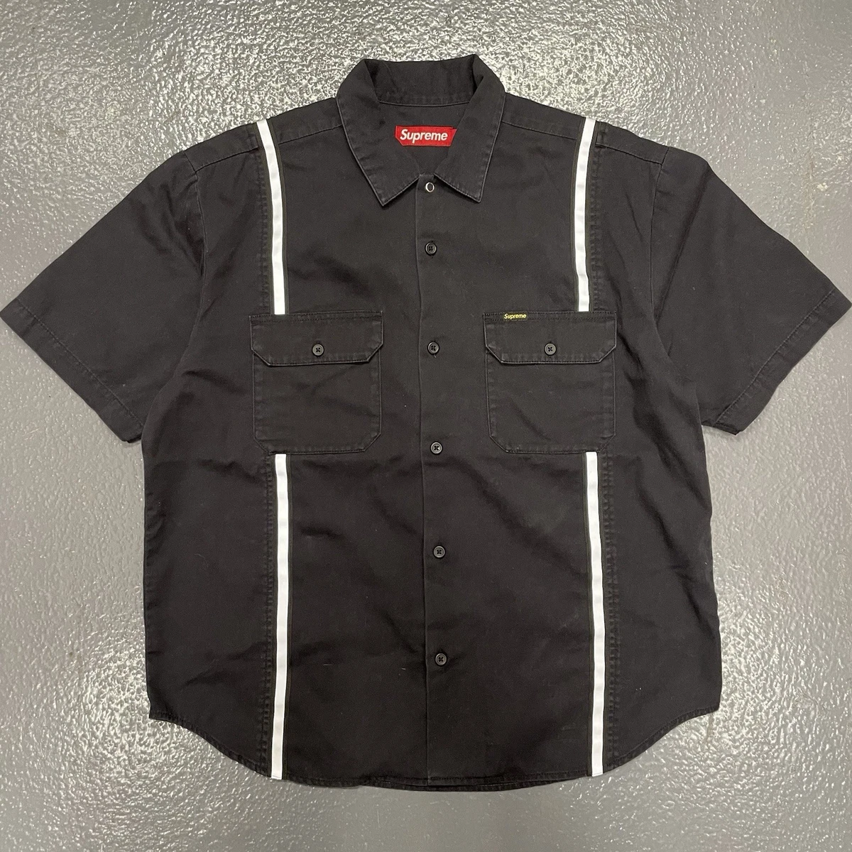 Supreme ボタンダウンシャツ 黒 Ｌ Supreme シュプリーム S/S Shirt 半袖 ボタンダウン シャツ ブラック