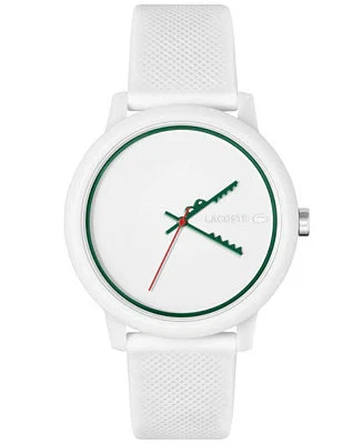Lacoste Unisex L.12.12. 2011069 White Silicone Strap Watch 42mm - Image 1 of 4