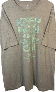 Tommy Bahama T Shirt Keep Palm And Carry On Olive Green Graphic Print Men’s XL - Picture 1 of 15
