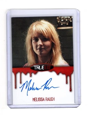 TRUE BLOOD PREMIERE MELISSA RAUCH AUTOGRAPH BORDERED SUMMER 2012 BIG BANG THEORY - Image 1 of 2