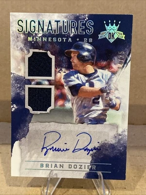 Panini Diamond Kings Signatures 2017 - Brian Dozier parche doble automático #DKS-BD 4/25 Foto 1 de 4