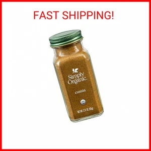 Simply Organic Ground Cumin Seed, 2.31oz Glass Jar, Rich, Warm, Complex Earthy S - Picture 1 of 2