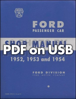 1952-1953-1954 Ford Car Shop руководства по сервисному ремонту через USB - Изображение 1 из 2