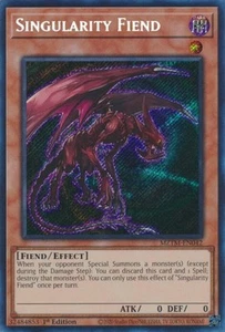 x1 Singularity Fiend - MZTM-EN042 - Secret Rare - 1st Edition Yu-Gi-Oh! M/NM - Picture 1 of 1