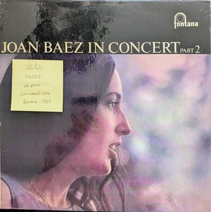Joan Baez In Concert Part 2 Vinyl Record VG/VG TFL6035 1963 - Picture 1 of 2