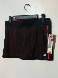 New Balance Skort Damen Small Fun Run schwarz rot kurz gefüttert Golf Tennis Stretch - Bild 1 von 12