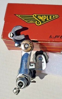 NOS Simplex Tour De France Rear Derailleur Bicycle Peugeot Raleigh 5 Spd Schwinn - Image 1 of 4