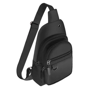 Crossbody Small Backpack Casual Sling Daypack for Men & Women Waterproof Ches... - Picture 1 of 5