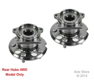 2 nuevos conjuntos de rodamientos de buje de rueda ajuste izquierdo y derecho RAV4 4X4 par trasero - Imagen 1 de 2