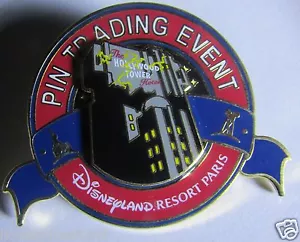 Disney DLRP Pin Trading Event Dro Pin Paris Hollywood Tower Hotel LE 400 Pin - Bild 1 von 1