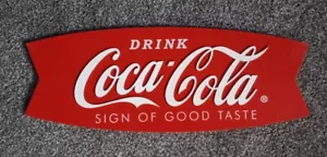 Insegna in legno Coca Cola 19 pollici bar negozio garage ufficio - Foto 1 di 2