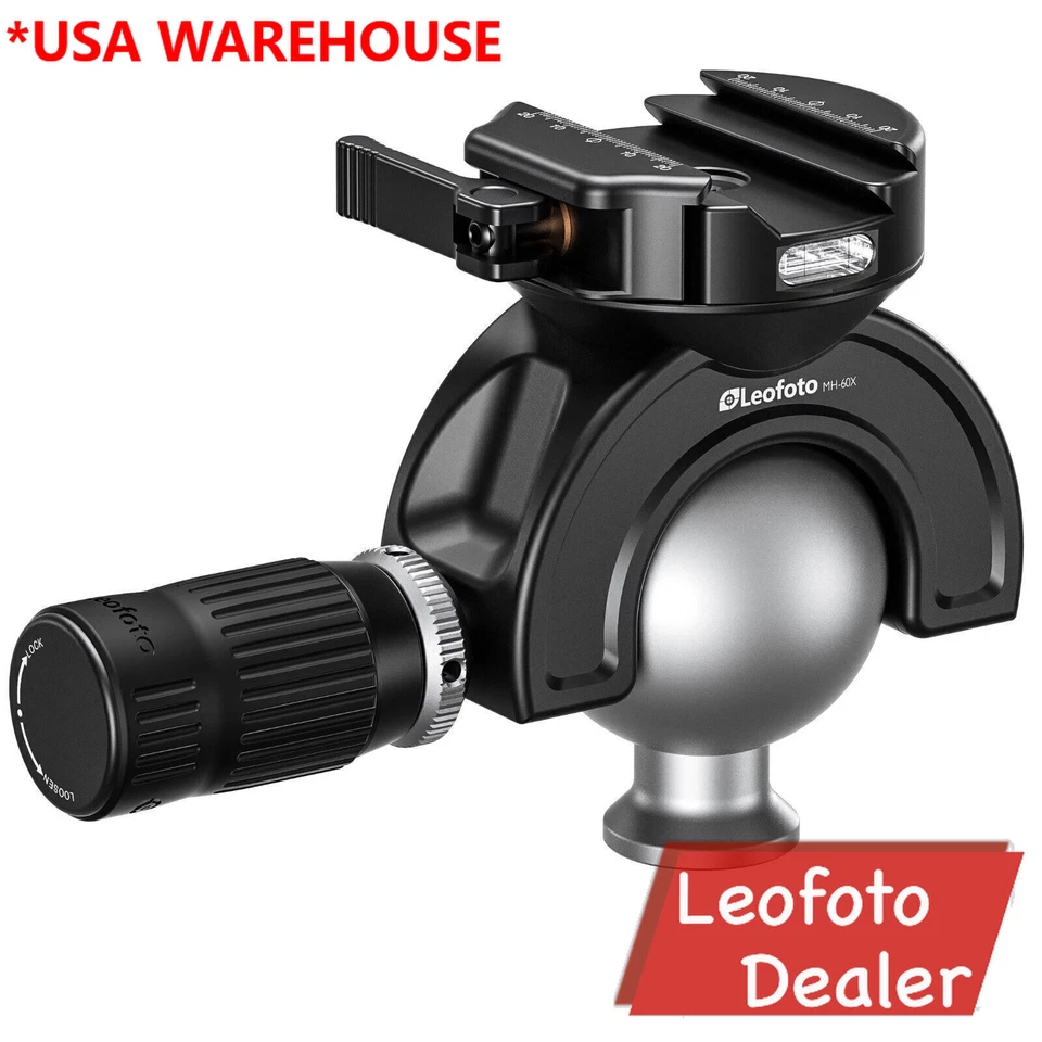 Leofoto MH-60X Full Dynamic Ball Head /w Handlebar Control for SA-X Series