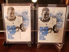 2012 Limited Blue Chip Materials Jerseys /99 David Wilson #14 Rookie