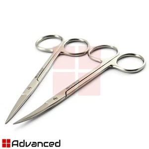 Dental Iris Gum Scissors Straight Curved Medical Ophthalmic Surgery First Aid CE - Picture 1 of 9