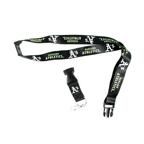Oakland Athletics MLB Black Neon Lanyard Cover