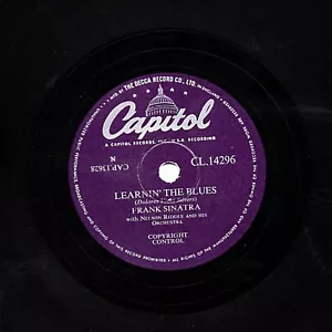 UK#2 FRANK SINATRA 78 LEARNIN' THE BLUES / IF I HAD THREE WISHES CAP. CL14296 E- - Bild 1 von 2