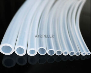 1M ID 1-10mm CLEAR Food Grade Silicone Tube Hose Pipe for Water Milk Beer Coffee