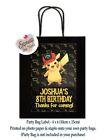 Pikachu Pokemon Birthday Party Bag Labels, Loot Bag - Thank You Cards