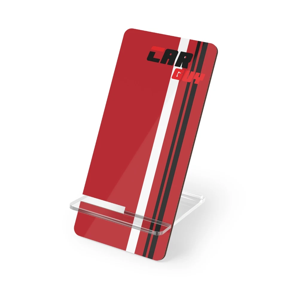 Soporte de exhibición de teléfono técnico escritorio rayas corredor entusiasta del motor para coche regalo Foto 1 de 1