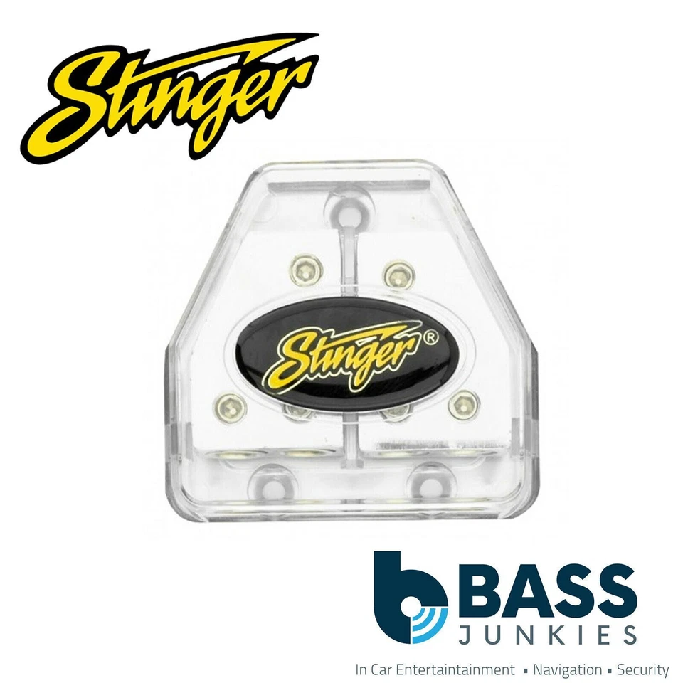 Stinger SPD570 - Shoc Krome Power Ground Distribution Block 4 or 8GA - Image 1 of 1