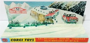 Custom Display Diarama for CORGI TOYS Gift Set 38 RALLYE MONTE CARLO Single Car - Picture 1 of 1