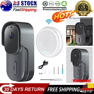 Wireless WiFi Video Doorbell Smart Phone Door Ring Intercom Camera Security Bell - Picture 1 of 12