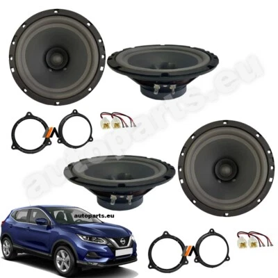 Kit 4 Haut-Parleurs Avant Et Arrière Pour Nissan Qashqai Depuis 2006 - Photo 1/4