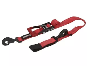 SpeedStrap Red 2"x10' Ratchet Tie-Down W/ Floating Snap Hook and Axel Strap - Picture 1 of 19