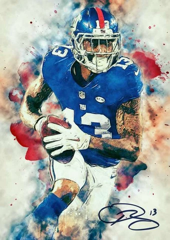 Poster - Odell Beckham Jr NFL Football by Zapista Cover