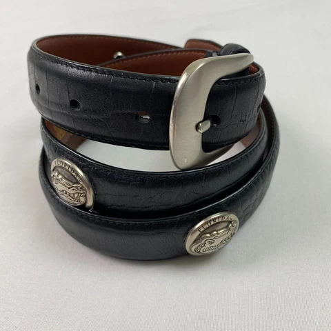 Zeppelin Products Leather Concho Belt 38 zep pro Florida Gators Crocodile Tip Cover