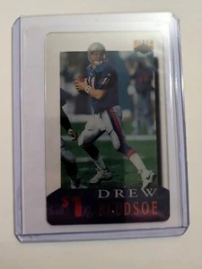 ๐ Schede telefoniche 1996 Clear Assets $1 DREW BLEDSOE #12 NEW ENGLAND PATRIOTS - Foto 1 di 2