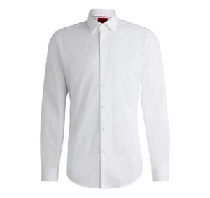 HUGO Camicia Uomo Slim Fit in Cotone C-Jenno' 50289499 Colore Bianco - Picture 1 of 6
