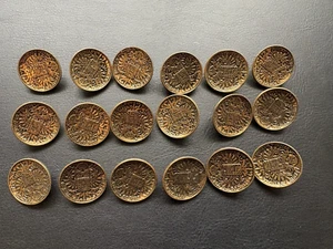 Vintage lot Military Archid Avst Dux Burg Co Tyr 1780 Buttons Gold Tone - Picture 1 of 3