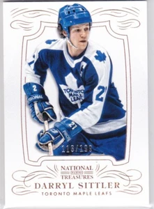 13/14 NATIONAL TREASURES..DARRYL SITTLER../199..# 78..MAPLE LEAFS..COMBINED SHIP - Picture 1 of 1