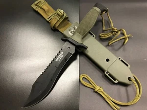 Defender Extreme 12" BOWIE Hunting Knife Fixed Blade TACTICAL SURVIVAL w/ SHEATH - Picture 1 of 3