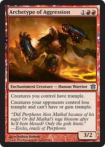 *MRM* FR/VF 4x Arch�type de l'agressivit� (Archetype of Aggression) MTG Divines - Imagen 1 de 1