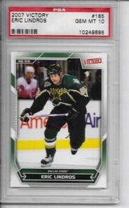 2007-08 Upper Deck Victory Hockey #185 Eric Lindros psa 10 pop 1 dallas stars 