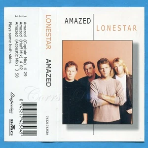 LONESTAR~Amazed ~RARE UK Cassette Single~ ACOUSTIC+Captain+HUFF Remixes ~COUNTRY - Picture 1 of 8