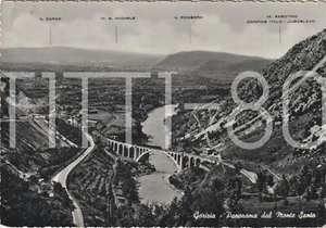 GORIZIA - PANORAMA DAL MONTE SANTO - FERROVIA E TRENO FUORI STAZIONE 1958 - Picture 1 of 1