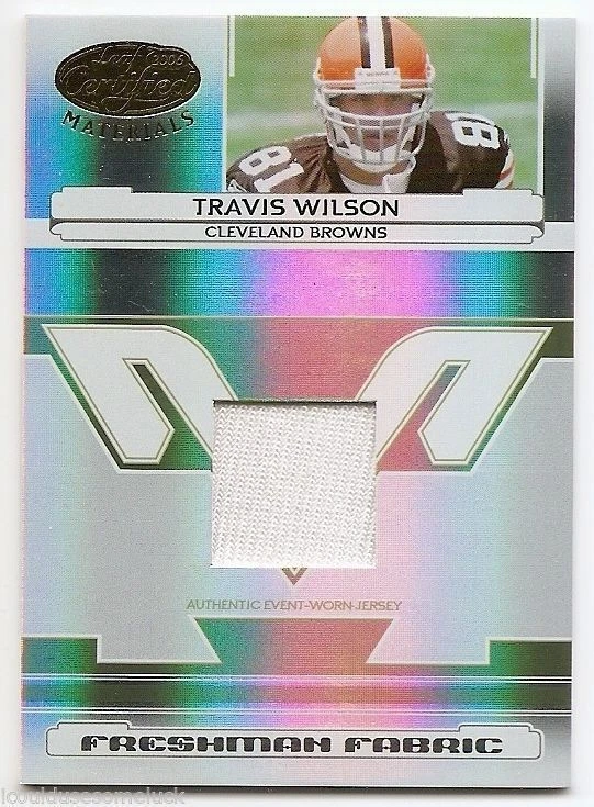 2006 LEAF CERTIFIED MATERIALS JERSEY RC #229 Travis Wilson #1298/1400 - Image 1 of 1