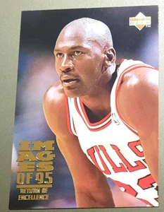 MICHAEL JORDAN-1995 UPPER DECK-RETURN OF EXCELLENCE 🏀 BASKETBALL CARD-BULLS 335 - Picture 1 of 2