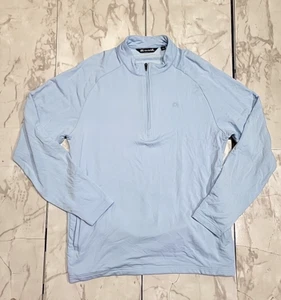Travis Mathew Quarter Zip Blue Soft Soft Golf Lightweight Jacket Men's Large - Picture 1 of 11